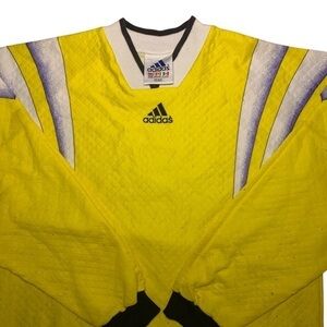Vintage 90’s Adidas Yellow Goalie Jersey XL